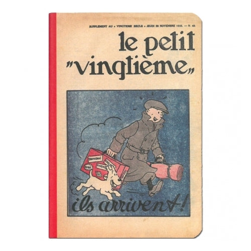 TINTIN: "ILS ARRIVENT !" - carnet de notes 12.5 x 20 cm