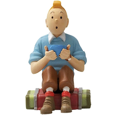TINTIN: TINTIN ASSIS "TIBET" - figurine plastique (grand modèle) série 2 #6