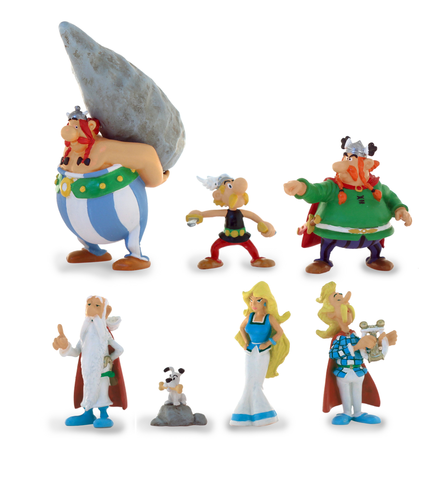 Tubo Astérix le village Gaulois - assortiment de 7 figurines Plastoy (70385