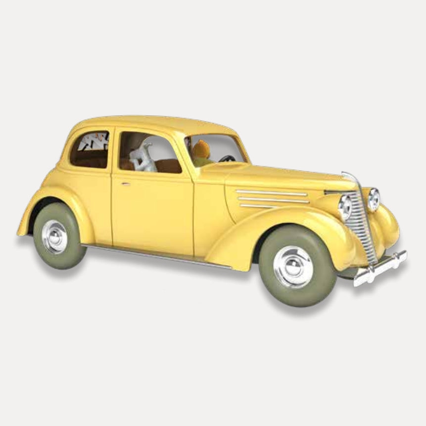 Les voitures de Tintin 1/24 N°61, l'auto accidentée "Le crabe aux pinces d'or" Tintinimaginatio 2022 (29961)