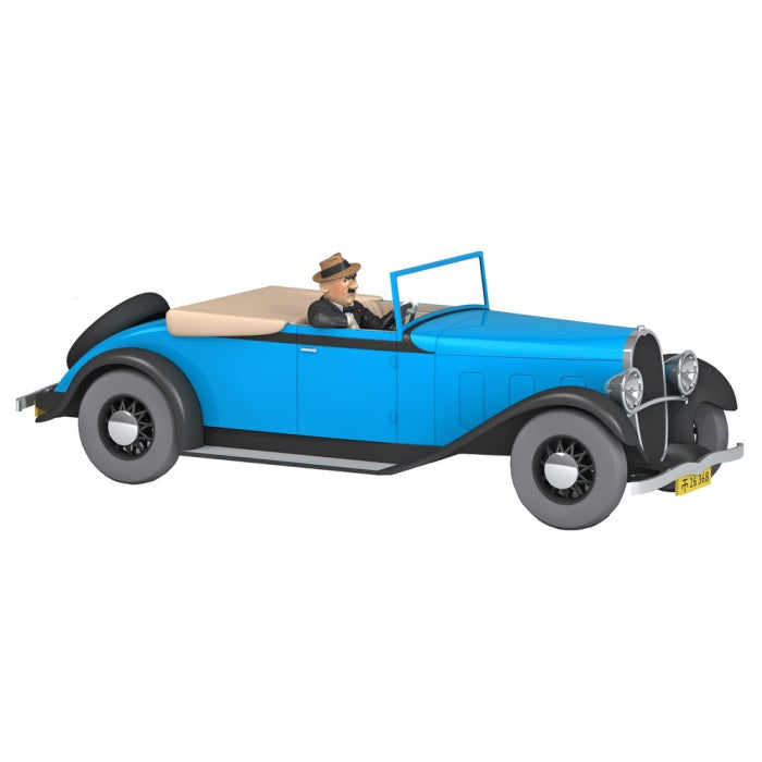 Les voitures de Tintin 1/24 N°46, La décapotable de Gibbons "Le Lotus Bleu" Moulinsart 2022 (29946)