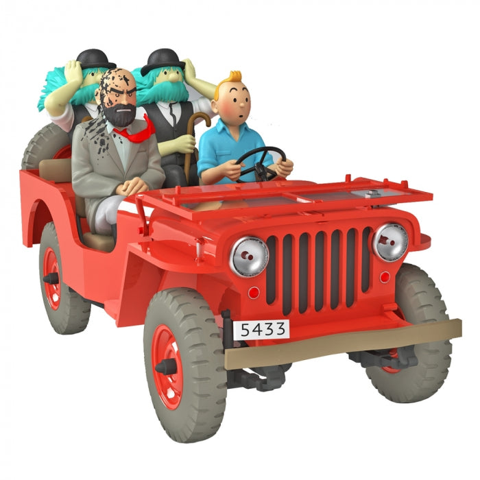 Les voitures de Tintin 1/24 N°47, La Jeep du désert "Tintin au pays de l'or noir" Moulinsart 2022 (29947)