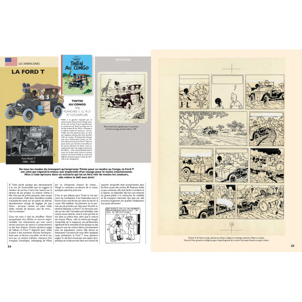 Les voitures de légende - Tintin et les autos Américaines Moulinsart 2023 (24533)